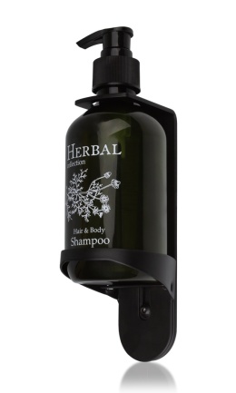 HOLDER PUMP SYSTEM FOR BOTTLES 300ML - BLACK MATTE