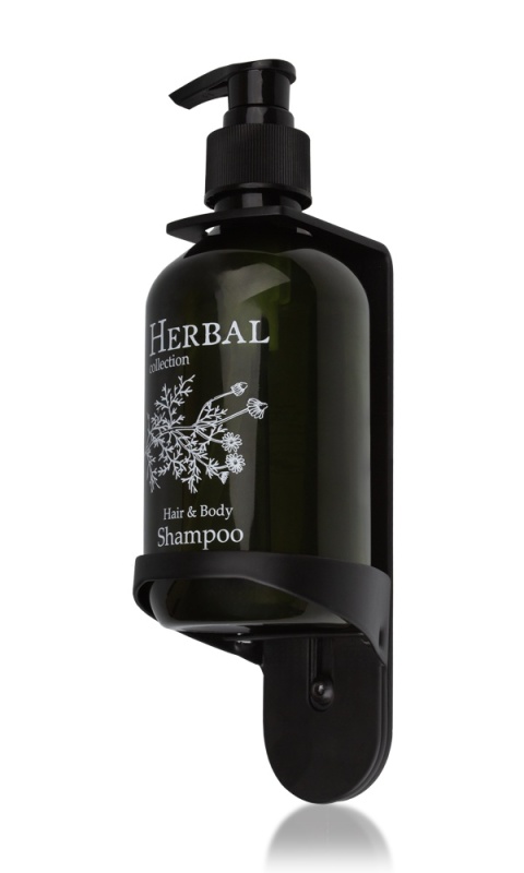 HOLDER PUMP SYSTEM DO BUTELEK 300ML - CZARNY MAT