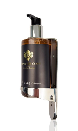 PODWÓJNY HOLDER PUMP SYSTEM DO BUTELEK 310ML - CHROMOWANY