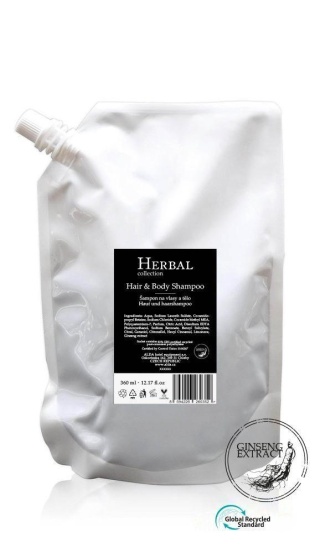 SZAMPON DO WŁOSÓW I CIAŁA PUMP SYSTEM 360ML HERBAL COLLECTION - SASZETKA UZUPEŁNIAJĄCA