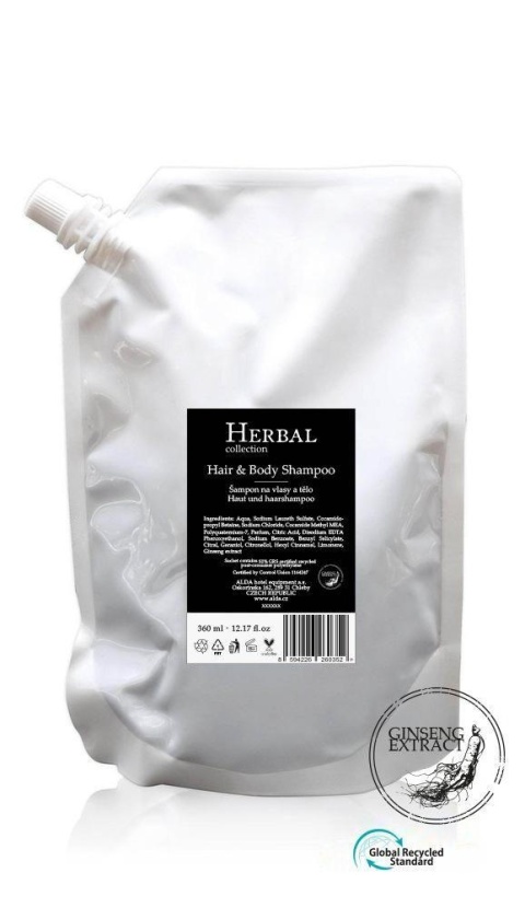 HAIR AND BODY SHAMPOO PUMP SYSTEM 360ML HERBAL COLLECTION - REFILL SACHET