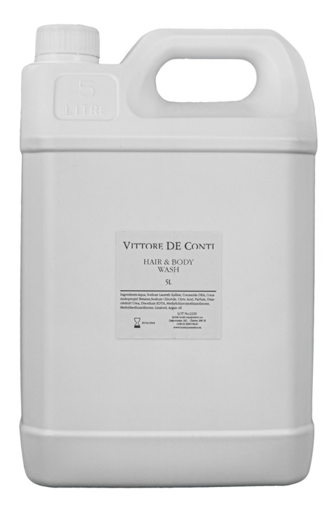 VITTORE DE CONTI HAIR AND BODY SHAMPOO - PUMP SYSTEM - 5L CANISTER