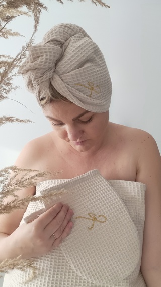 TURBAN DO WŁOSÓW AURA