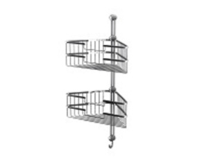CORNER DOUBLE SHOWERBIN AN073