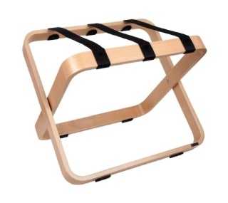 CURVY LUGGAGE RACK WITH NYLON STRAPS R03