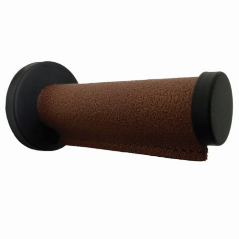 Wall mount with brown cover.