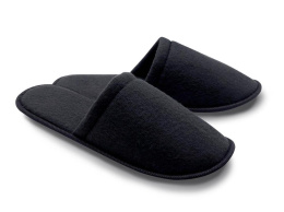 HOTEL TERRY SLIPPERS WITH CLOSED TOES BLACK