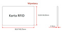KARTA ZBLIŻENIOWA MIFARE 13,56 MHZ Z NADRUKIEM