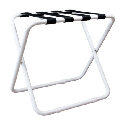 LUGGAGE RACK WITH NYLON STRAPS R06 WHITE